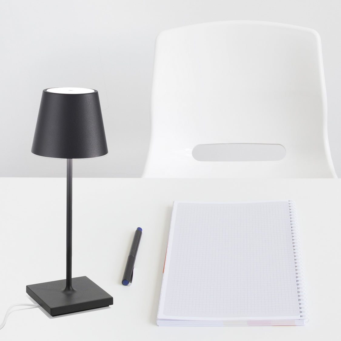 Zafferano - LD0320N4 - LED Table Lamp - Poldina Pro - Dark grey