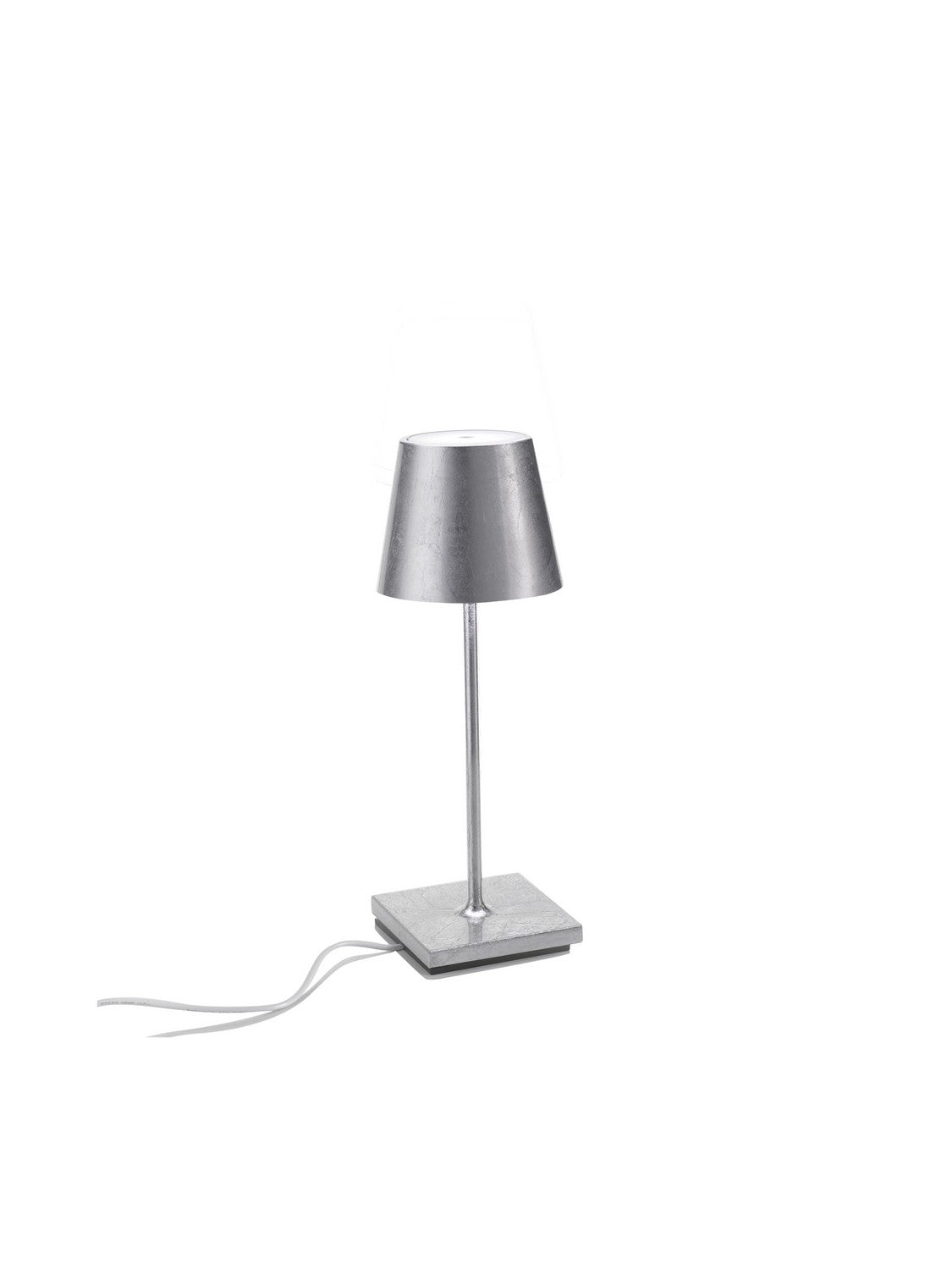 Zafferano - LD0320BFA - LED Table Lamp - Poldina Pro - Silver leaf