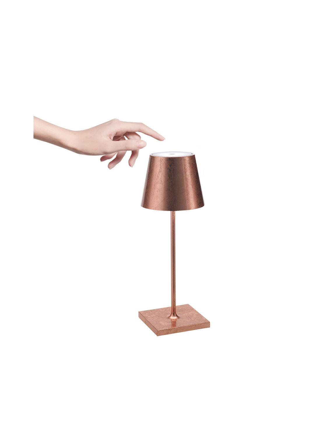 Zafferano - LD0320RFR - LED Table Lamp - Poldina Pro - Copper leaf