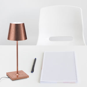 Zafferano - LD0320RFR - LED Table Lamp - Poldina Pro - Copper leaf