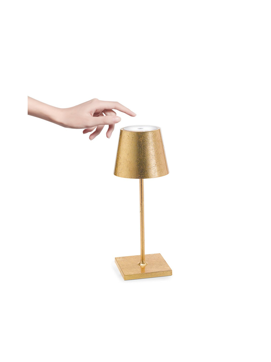 Zafferano - LD0320BFO - LED Table Lamp - Poldina Pro - Gold leaf