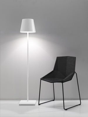 Zafferano - LD0360B3 - LED Floor Lamp - Poldina Pro - White