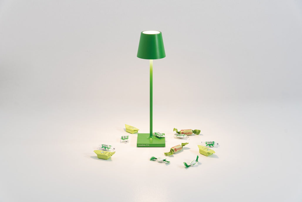 Zafferano - LD0490V3 - LED Table Lamp - Poldina - Yellow Green