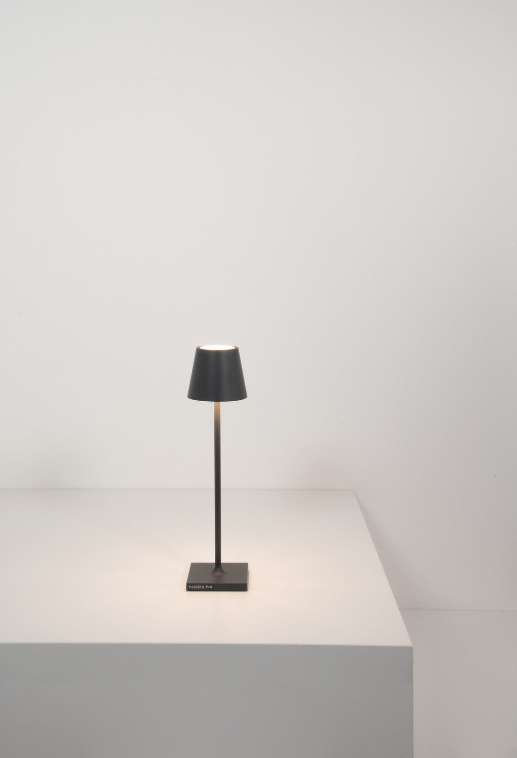 Zafferano - LD0490N3 - LED Table Lamp - Poldina - Dark Grey