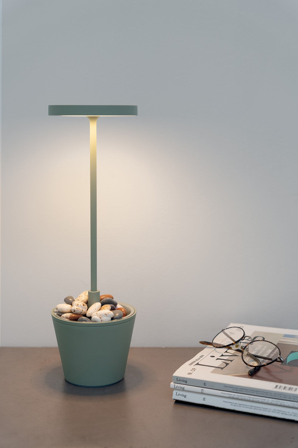 Zafferano - LD0420G4 - LED Table Lamp - Poldina - Sage Green