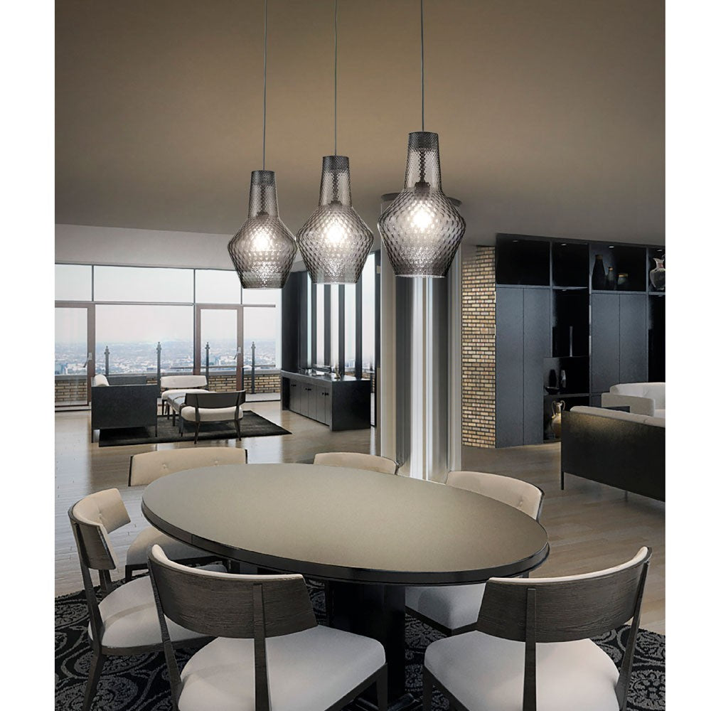 Zafferano - ZA-LRM0109 - One Light Pendant - Romeo & Giulietta - Grey