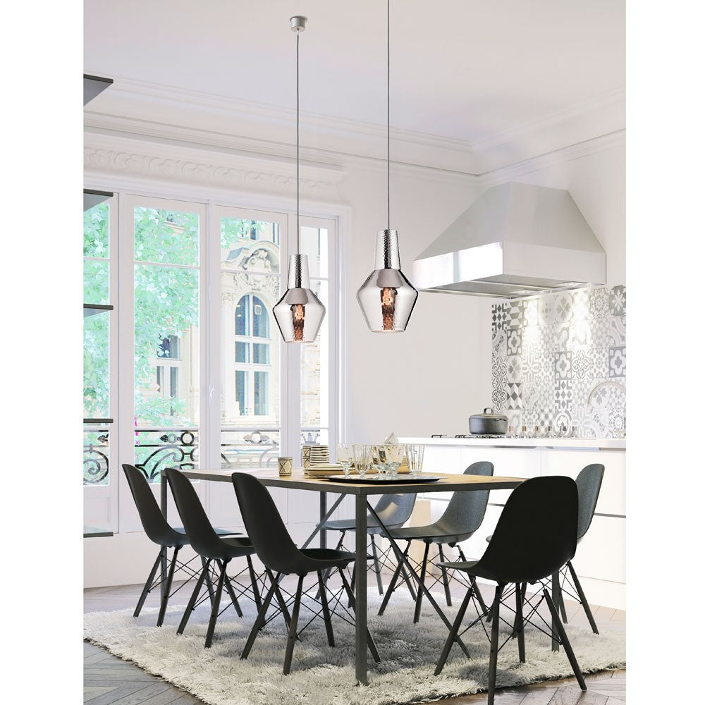 Zafferano - ZA-LRM0121 - One Light Pendant - Romeo & Giulietta - Silver