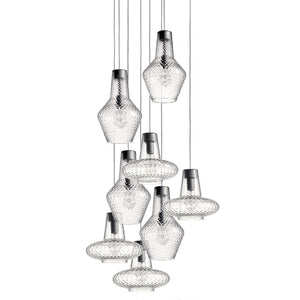 Zafferano - ZA-LRM1101 - One Light Pendant - Romeo & Giulietta - Clear