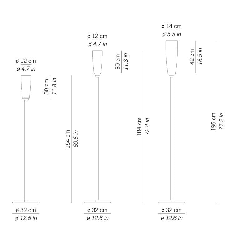 Zafferano - ZA-LPR0409 - One Light Floor Lamp - Perle - Grey