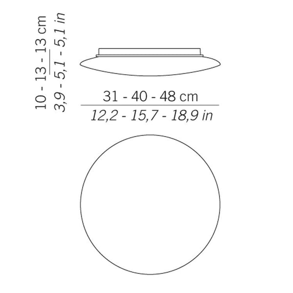 Zafferano - ZA-LL6111NE - One Light Wall / Ceiling Mount - Bis - White