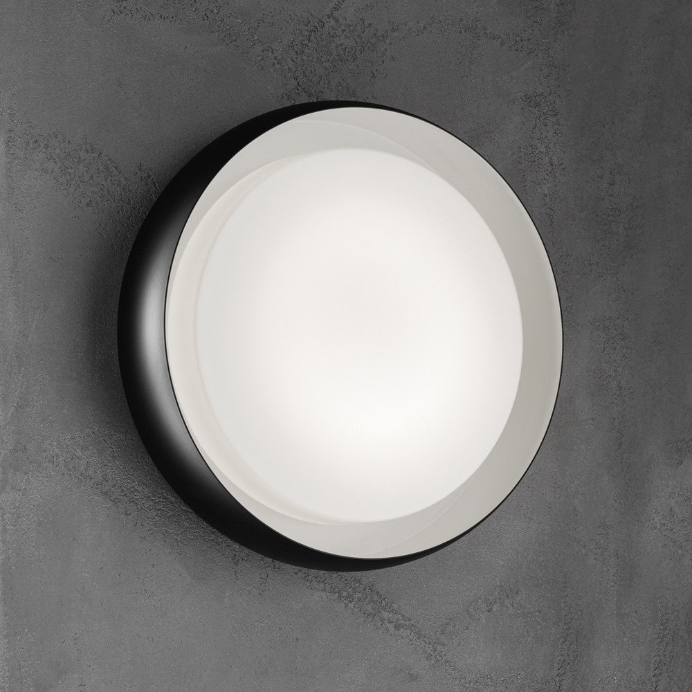 Zafferano - ZA-LL120103N - One Light Wall / Ceiling Mount - Treviso - White Black