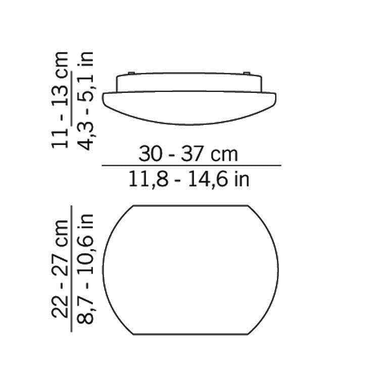 Zafferano - ZA-LL5500 - One Light Wall / Ceiling Mount - Chiusa - White