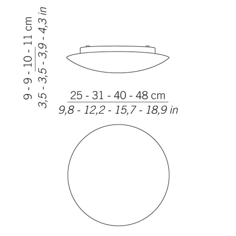 Zafferano - ZA-LL6110 - One Light Wall / Ceiling Mount - Bis - White