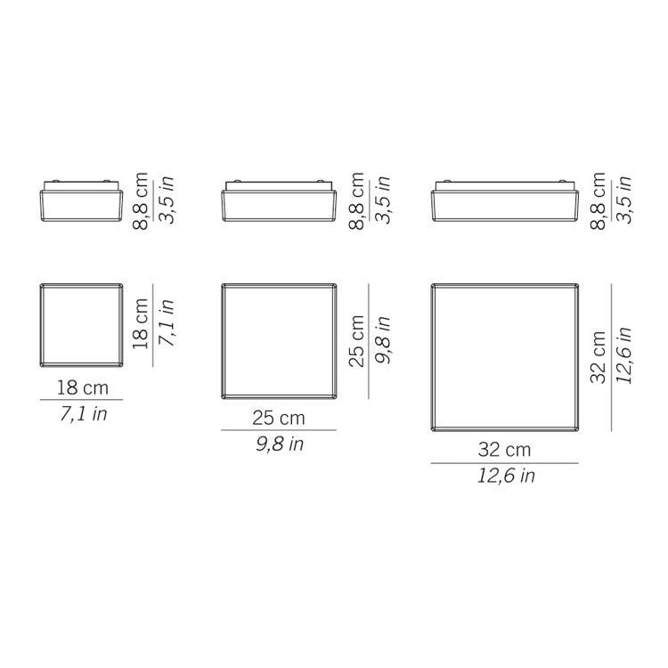 Zafferano - ZA-LD130613 - LED Wall / Ceiling Light - Caorle - White