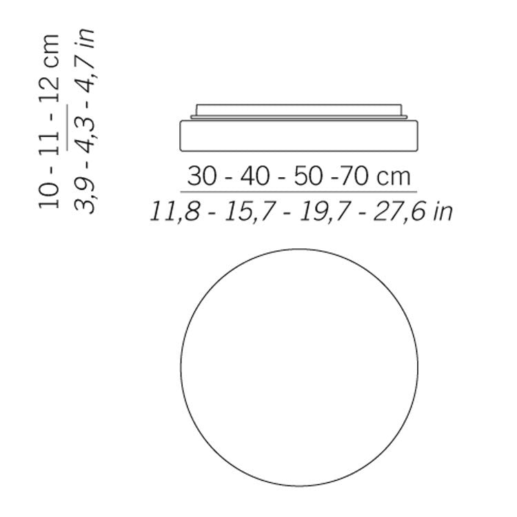 Zafferano - ZA-LL8911 - Two Light Wall / Ceiling Mount - Drum - White