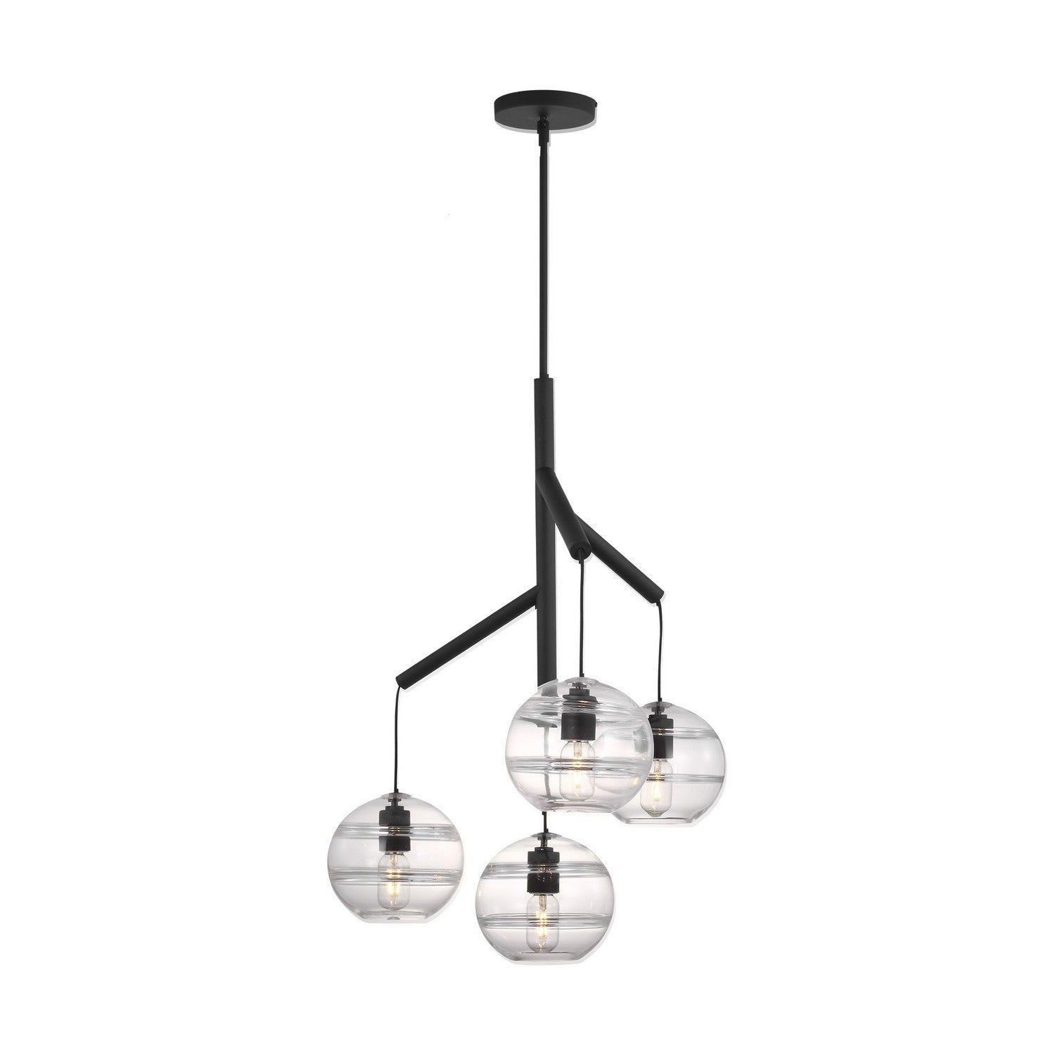 Visual Comfort Modern - 700SDNMPR1CB-LED927 - LED Chandelier - Sedona - Nightshade Black