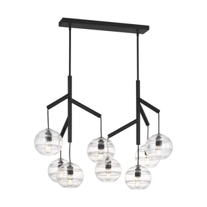 Visual Comfort Modern - 700SDNMPL2CB-LED927 - LED Chandelier - Sedona - Nightshade Black