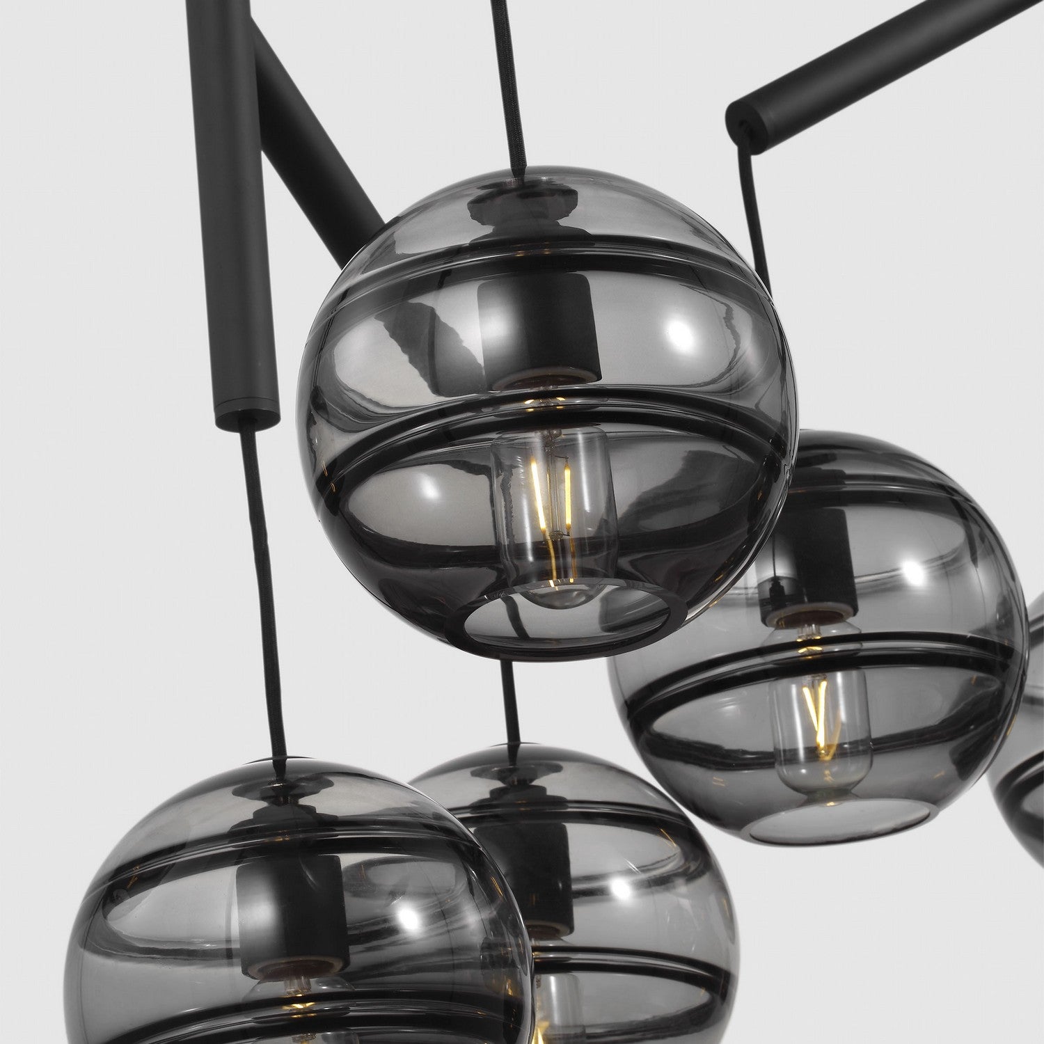 Visual Comfort Modern - 700SDNMPL3KB-LED927 - LED Chandelier - Sedona - Nightshade Black