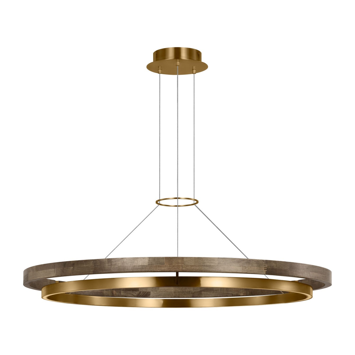 Visual Comfort Modern - 700GRC48NBW-LED930 - LED Chandelier - Grace - Natural Brass/ Weathered Oak