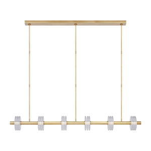 Visual Comfort Modern - KWLS30327CNB - LED Linear Chandelier - Laurel - Natural Brass