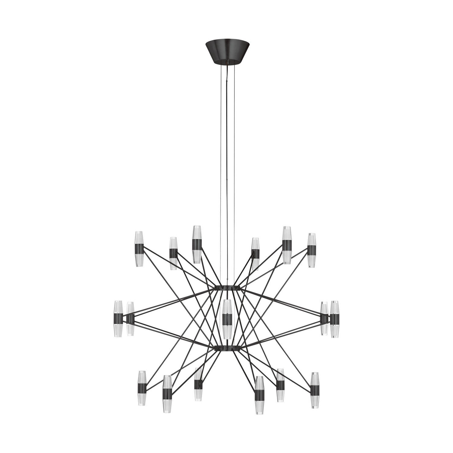 Visual Comfort Modern - SLCH24827BZ - LED Chandelier - Lassell - Dark Bronze