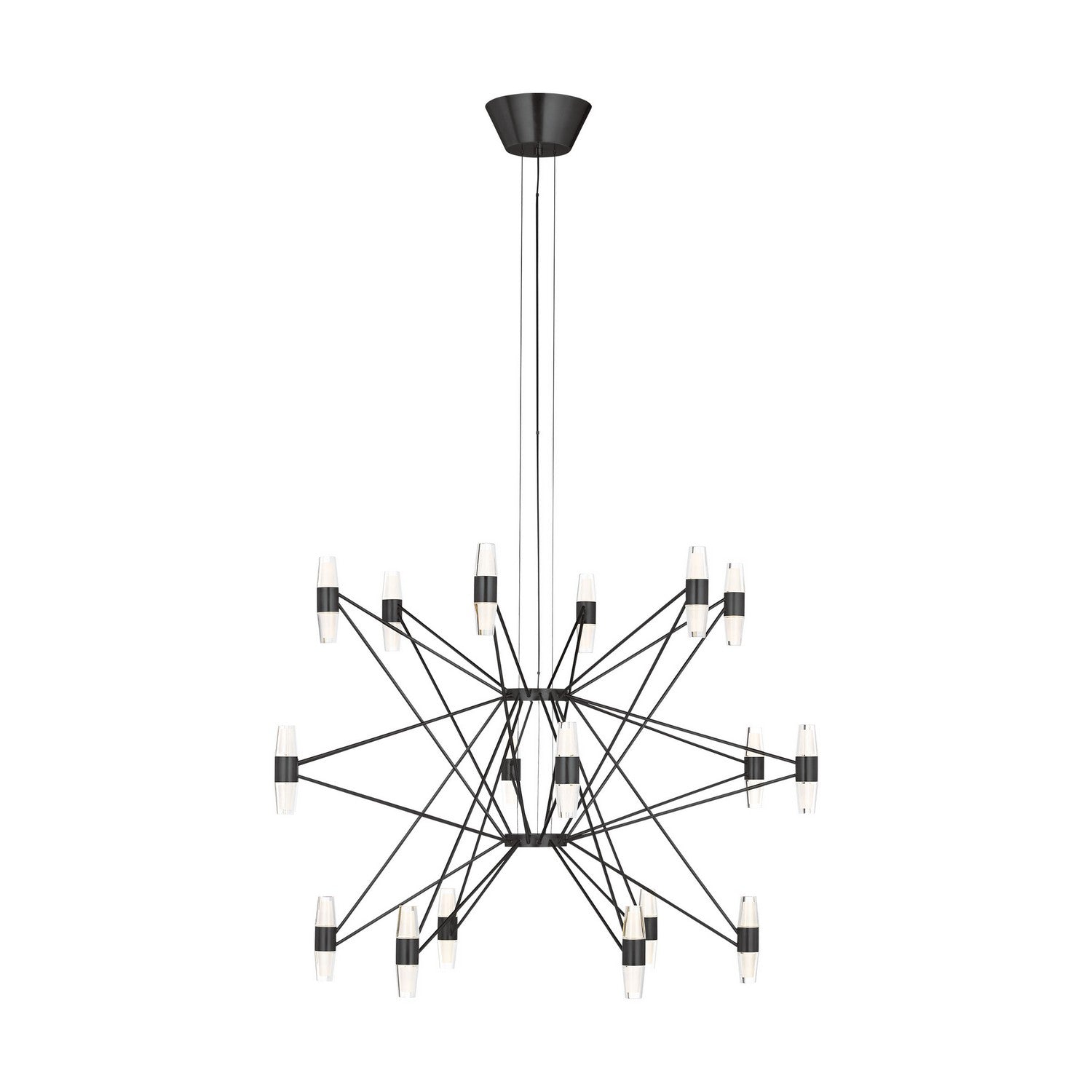 Visual Comfort Modern - SLCH24827BZ - LED Chandelier - Lassell - Dark Bronze