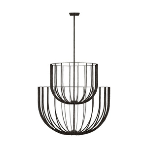 Visual Comfort Modern - SLCH33027AI - LED Chandelier - Sanchi - Aged Iron