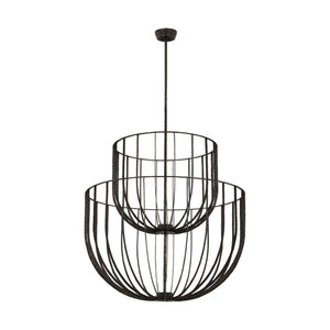 Visual Comfort Modern - SLCH33027AI - LED Chandelier - Sanchi - Aged Iron