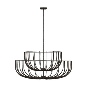 Visual Comfort Modern - SLCH33127AI - LED Chandelier - Sanchi - Aged Iron