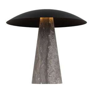 Visual Comfort Modern - SLTB34327BZ/DT - LED Table Lamp - Aegis - Dark Bronze/Dark Travertine