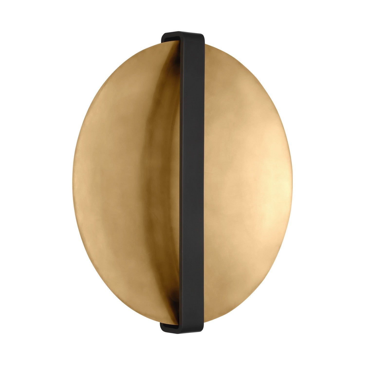 Visual Comfort Modern - PBWS35327BZ/NB - LED Wall Sconce - Cymbal - Dark Bronze/Natural Brass