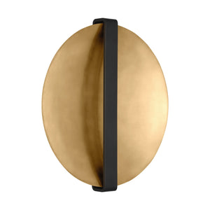 Visual Comfort Modern - PBWS35327BZ/NB - LED Wall Sconce - Cymbal - Dark Bronze/Natural Brass