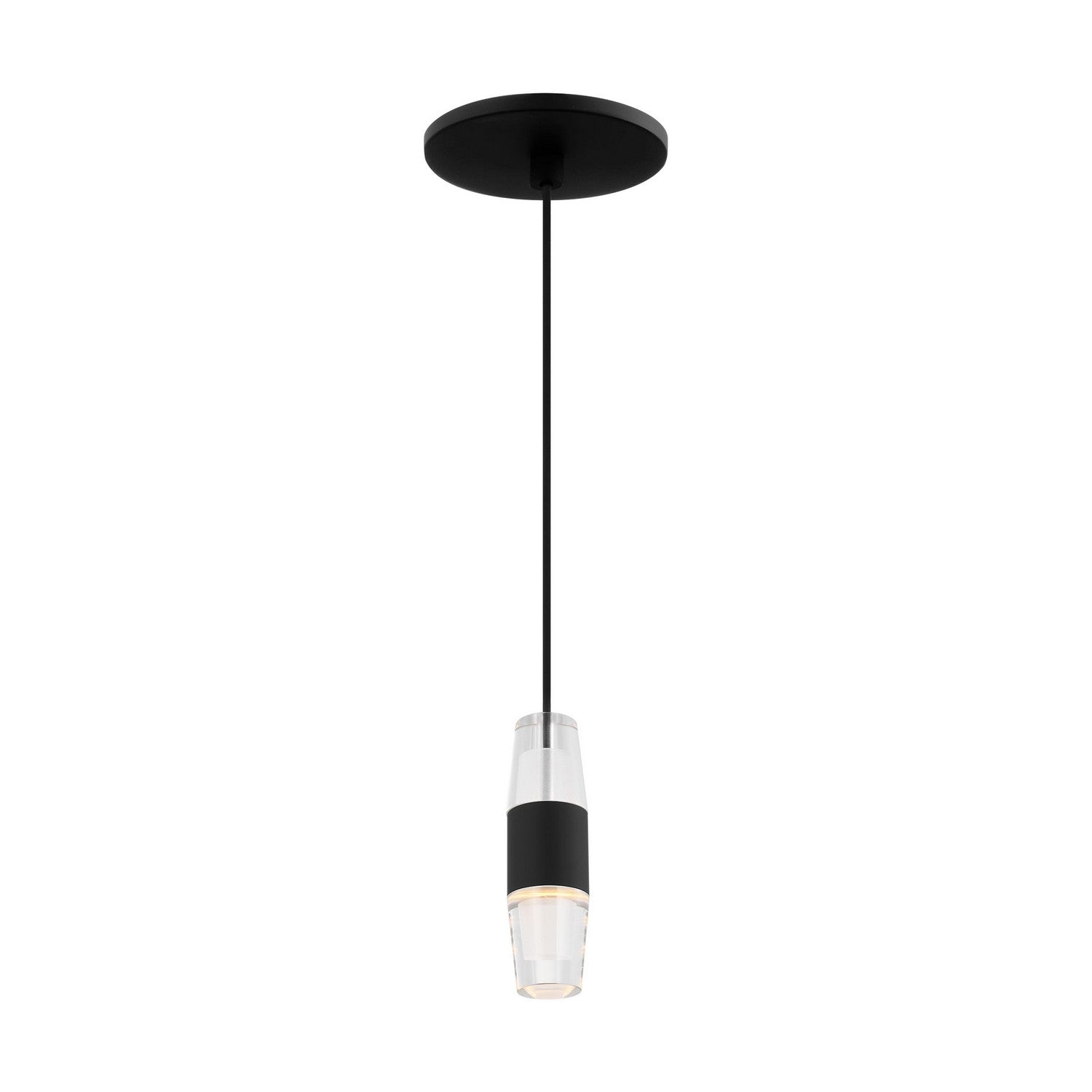 Visual Comfort Modern - SLPD38127B - LED Pendant - Lassell - Nightshade Black