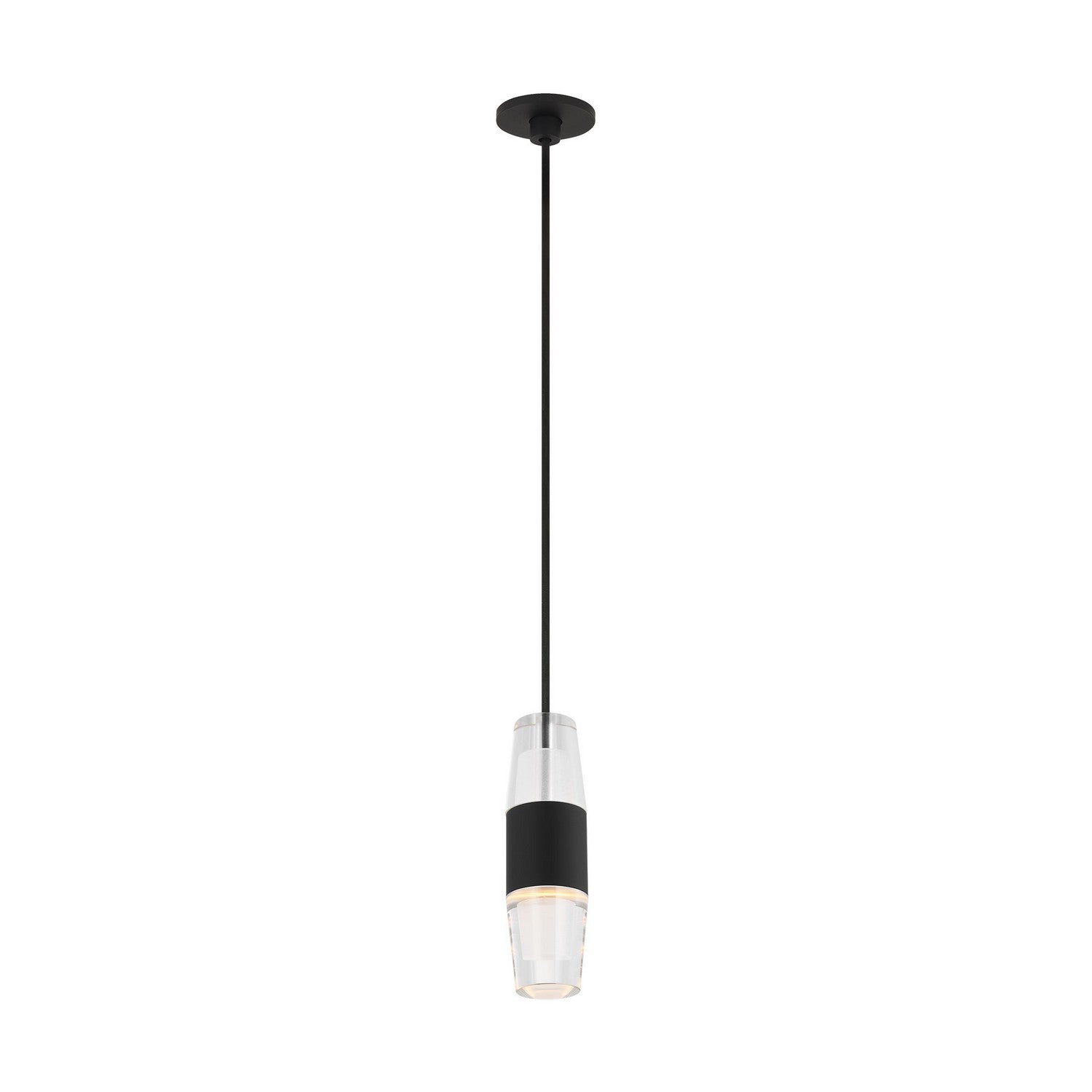 Visual Comfort Modern - SLPD38227B - LED Pendant - Lassell - Nightshade Black