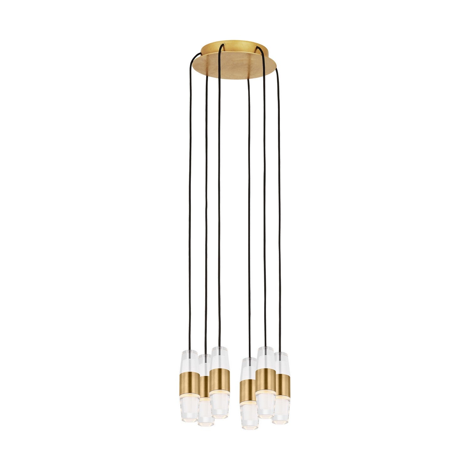 Visual Comfort Modern - SLCH38427NB - LED Chandelier - Lassell - Natural Brass