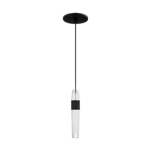 Visual Comfort Modern - SLPD39727B - LED Pendant - Lassell - Nightshade Black