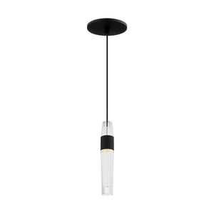 Visual Comfort Modern - SLPD39727B - LED Pendant - Lassell - Nightshade Black