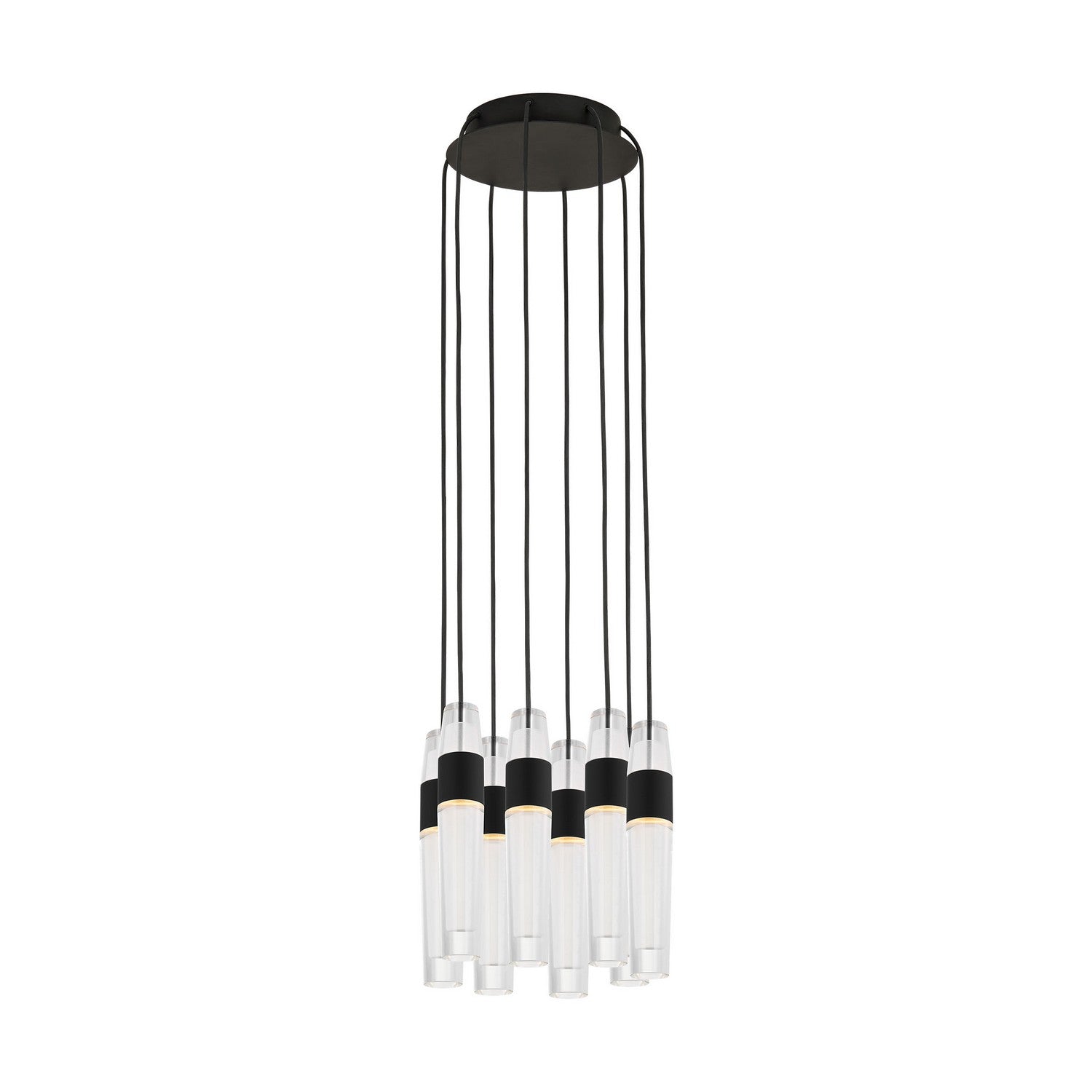 Visual Comfort Modern - SLCH40127B - LED Chandelier - Lassell - Nightshade Black