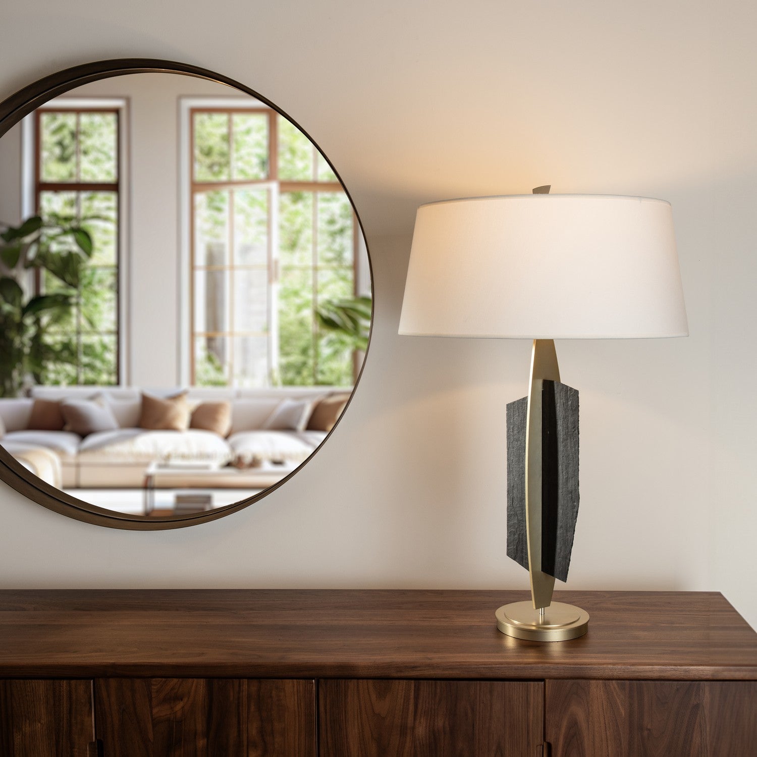 Hubbardton Forge - 272115-SKT-86-SL-SF2210 - Cambrian Table Lamp - Cambrian - Modern Brass