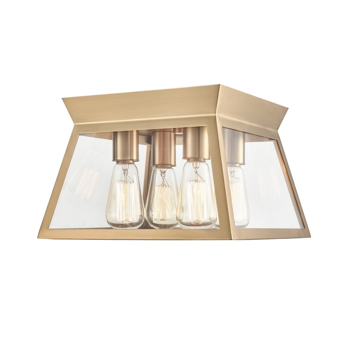 Artcraft - AC11853BB - Four Light Flushmount - Lucian - Brushed Brass