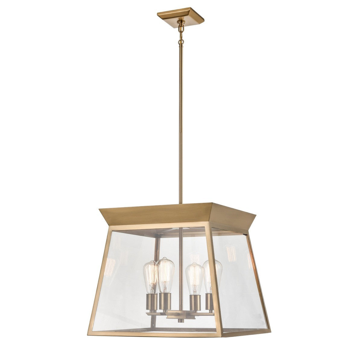 Artcraft - AC11852BB - Four Light Chandelier - Lucian - Brushed Brass