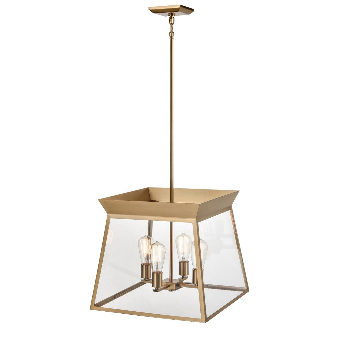 Artcraft - AC11852BB - Four Light Chandelier - Lucian - Brushed Brass