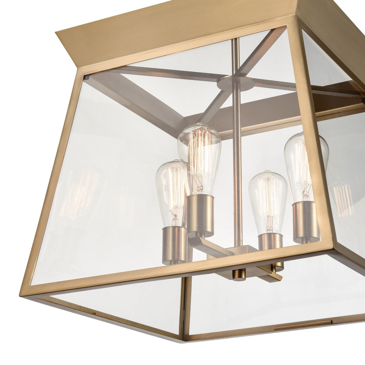 Artcraft - AC11852BB - Four Light Chandelier - Lucian - Brushed Brass