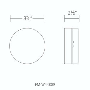 Modern Forms - FM-W44809-27-BK - LED Outdoor Flush Mount - Pi - Black
