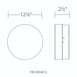 Modern Forms - FM-W44812-27-BK - LED Outdoor Flush Mount - Pi - Black