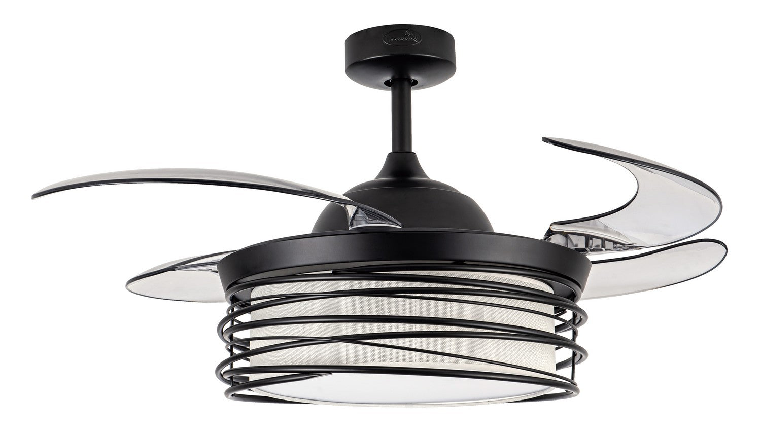 Beacon Lighting - 51101101 - 48"Ceiling Fan - Luna - Black