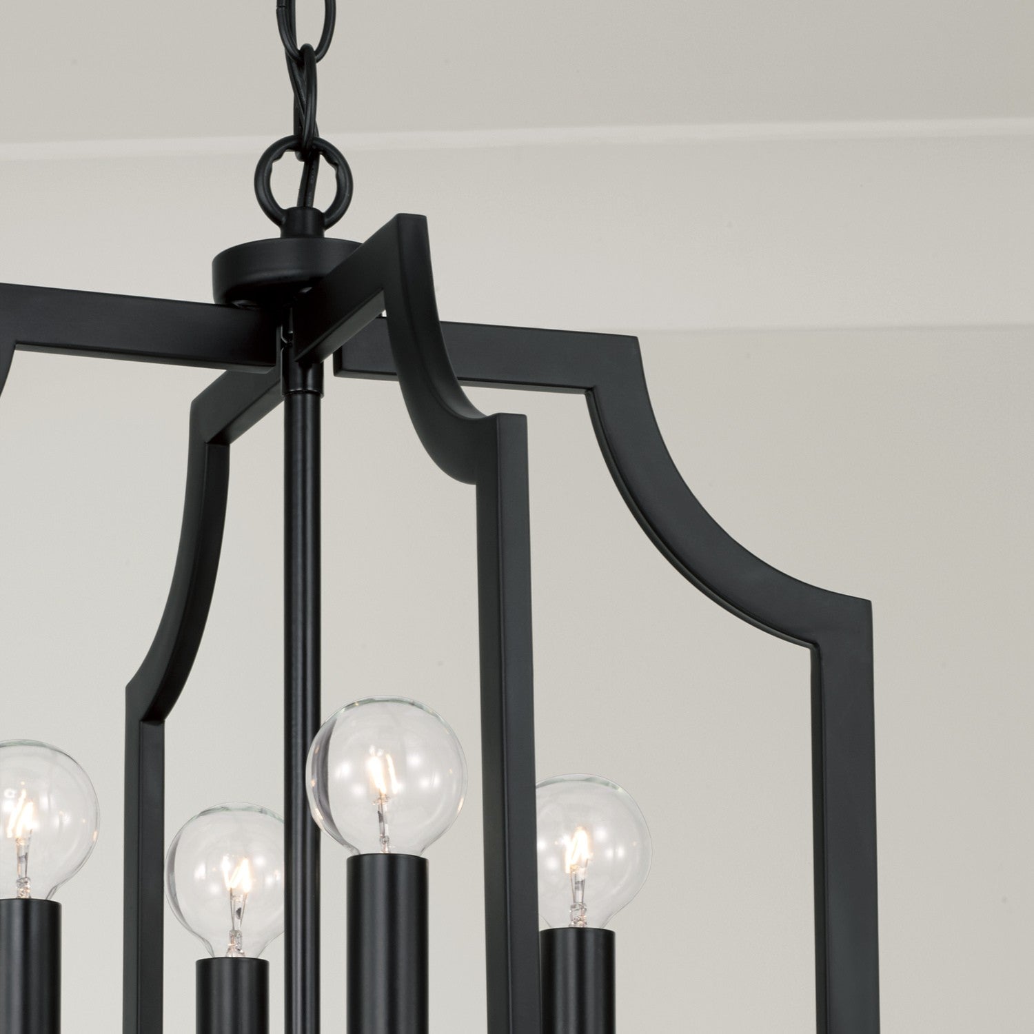 Capital Lighting - AA1037MB - Four Light Foyer Pendant - Courtney - Matte Black
