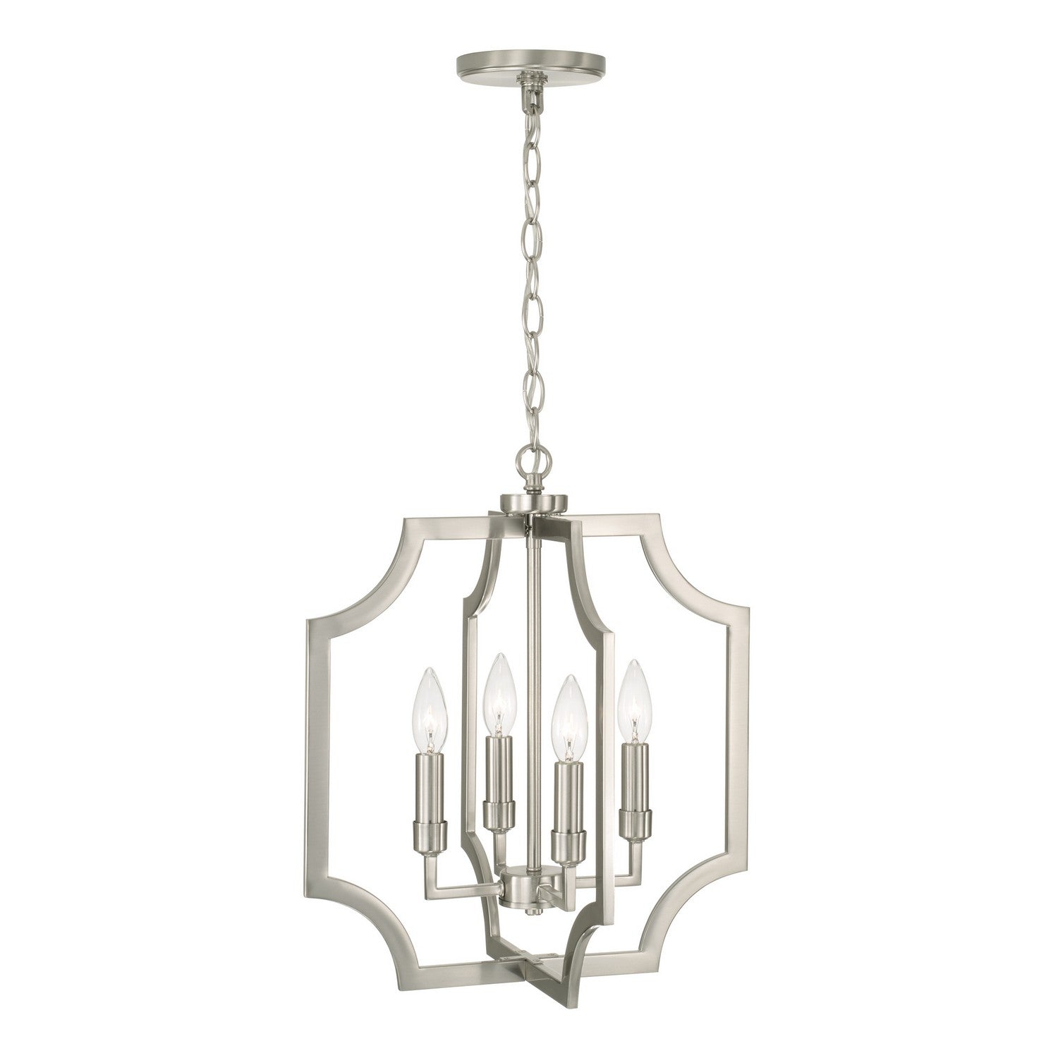 Capital Lighting - AA1037BN - Four Light Foyer Pendant - Courtney - Brushed Nickel