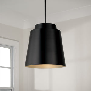 Capital Lighting - AA1034MB - One Light Pendant - Pratt - Matte Black