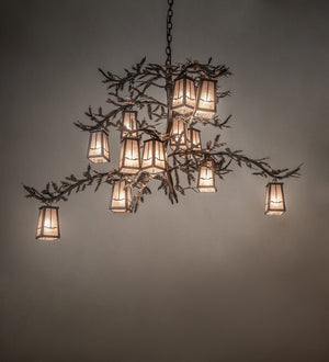 Meyda Tiffany - 266421 - 12 Light Chandelier - Pine Branch - Copper Vein